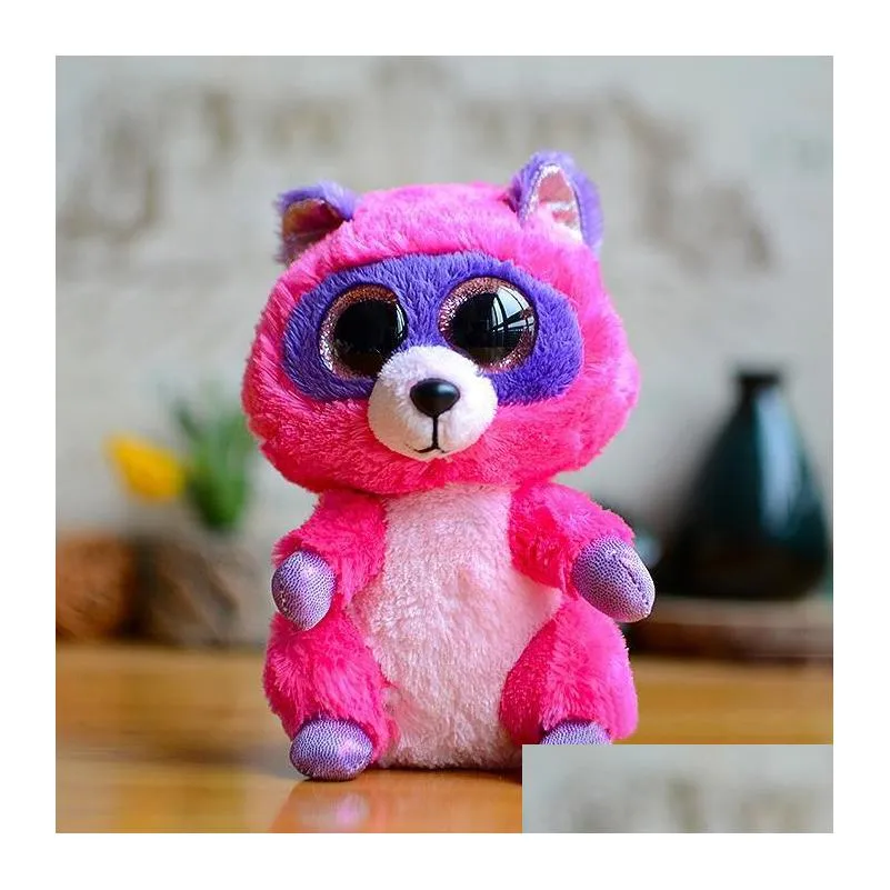 decoration new 35 design plush stuffed toys 15cm wholesale big eyes animals soft dolls for kids birthday gifts toy