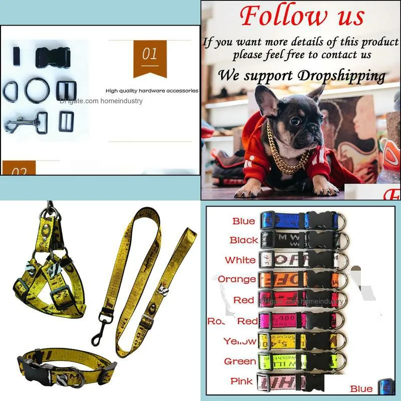 step in dog harness designer dogs collars leash set dog training walking of your puppy harnesses cool letter pattern nylon pet collar leashes french bulldog 9