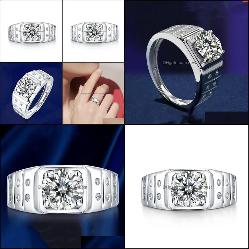 exquisite romantic heart shining ring bright fire imitation moissanite diamond ring open diamond ring couple wedding engagement dh 