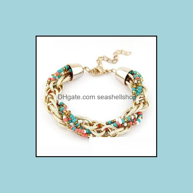 charms bracelets bohemia pure bracelet for women multicolor fashion jewelry bead bracelets