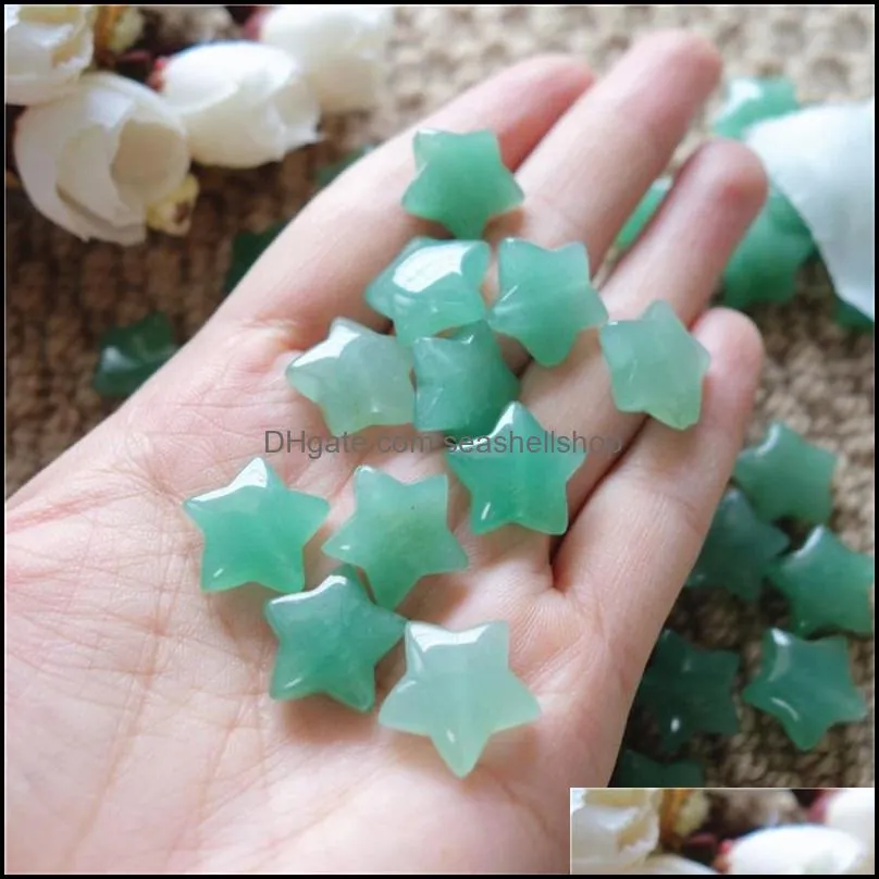 green aventurine natural gemstones 50pcs star shape 6.5x6.5mm loose beads for jewelry diy making earrings necklace bracelet c3