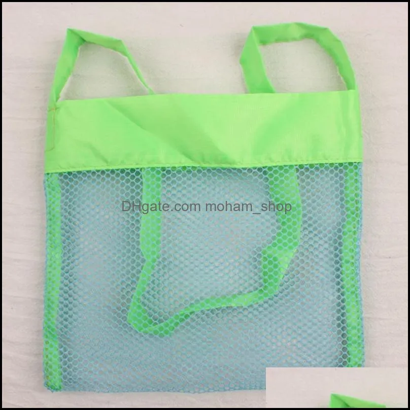 storage bags children sand away protable mesh bag kids beach toys clothes towel baby toy sundries women cosmetic makeup