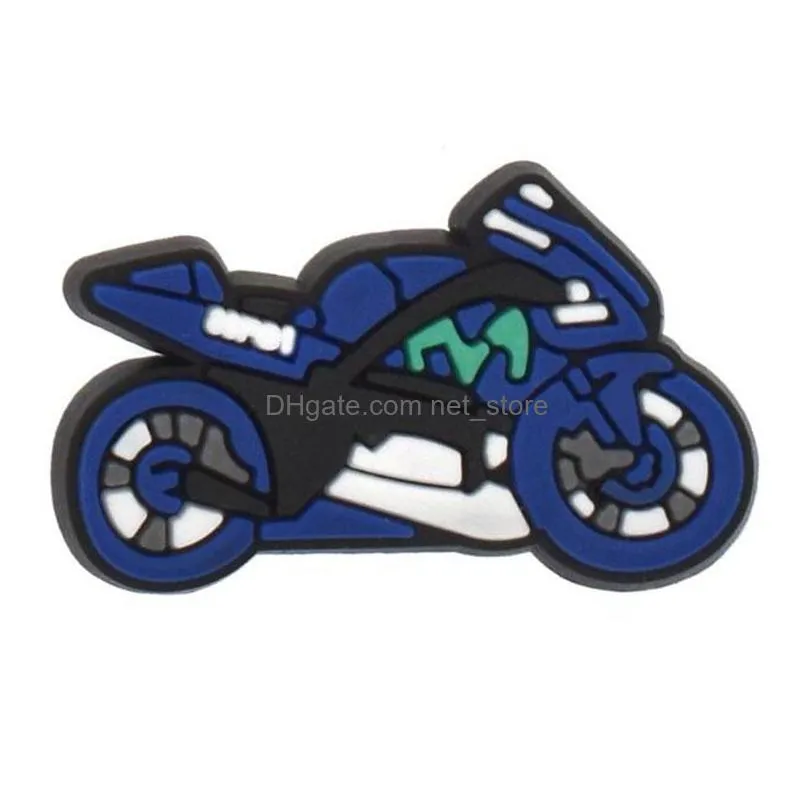  motorcycle croc shoe charms pvc cartoon shoecharms buckle fashion shoe accessories clog charm decoration button pin