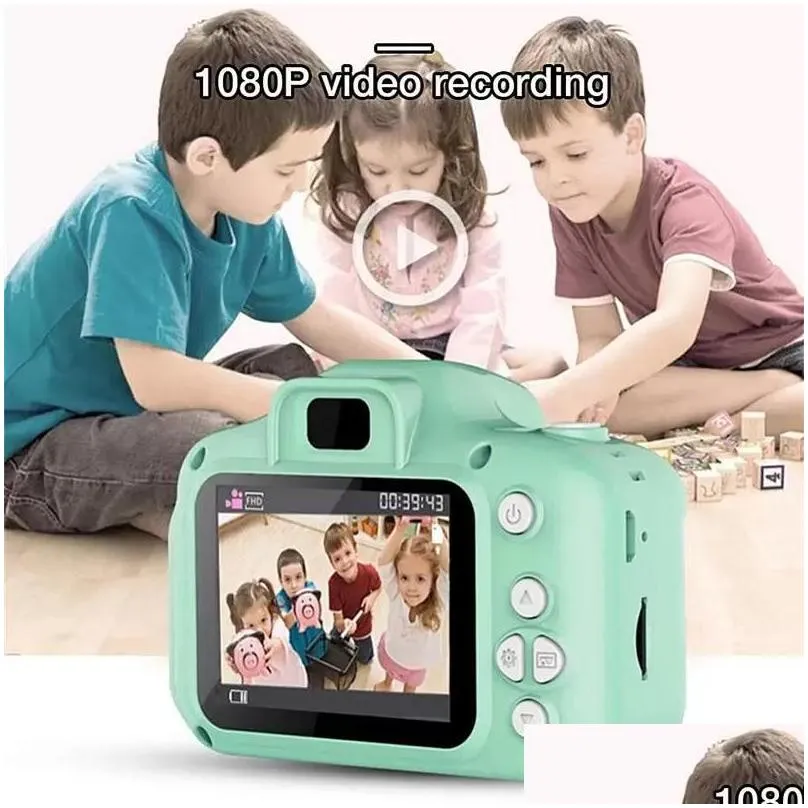 ups kids camera children mini digital camera cute cartoon cam 13mp 8mp slr camera toys for birthday gift 2 inch screen cam take