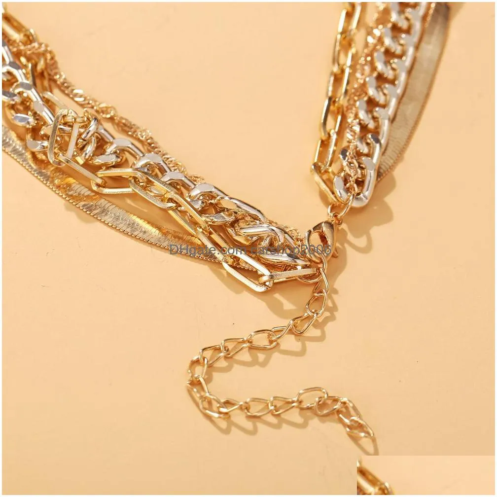 fashion jewelry multi layer necklace angel pendant chain necklace