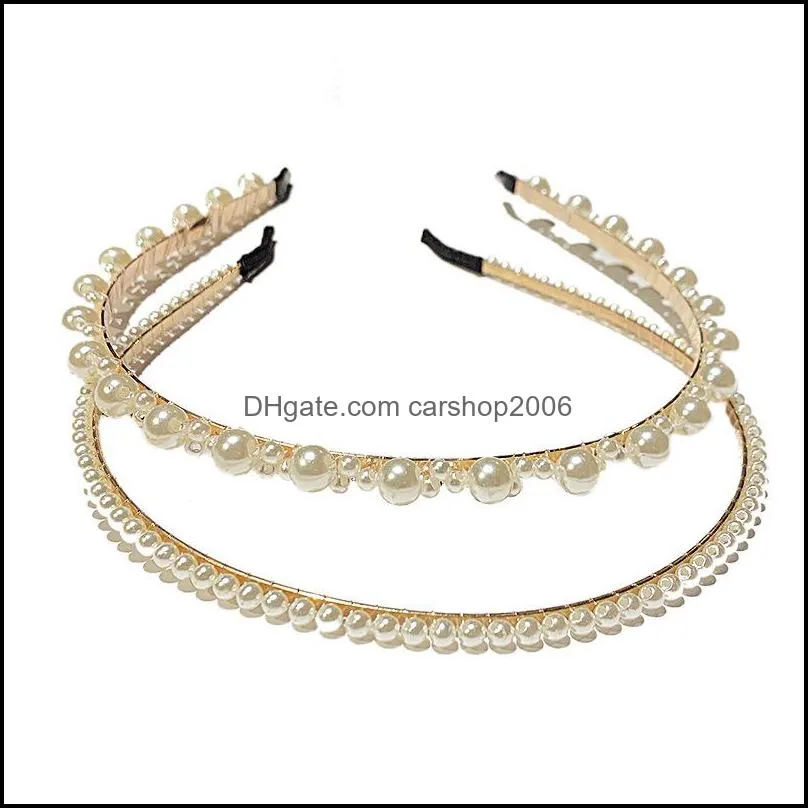  fashion wedding hair jewelry vintage pearl headband for women girls bohemian hair hoop mix styles mujer 377 q2