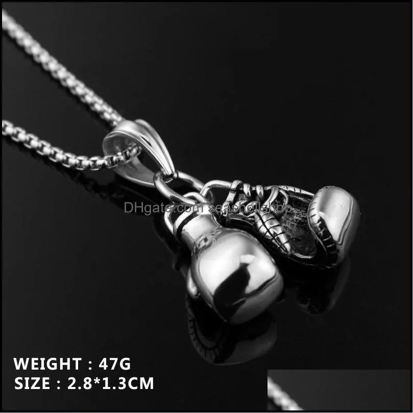 pretty jewelry mini boxing glove necklace boxing match pendants energy sport flighting fitness jewelry mens gold chains cool necklaces