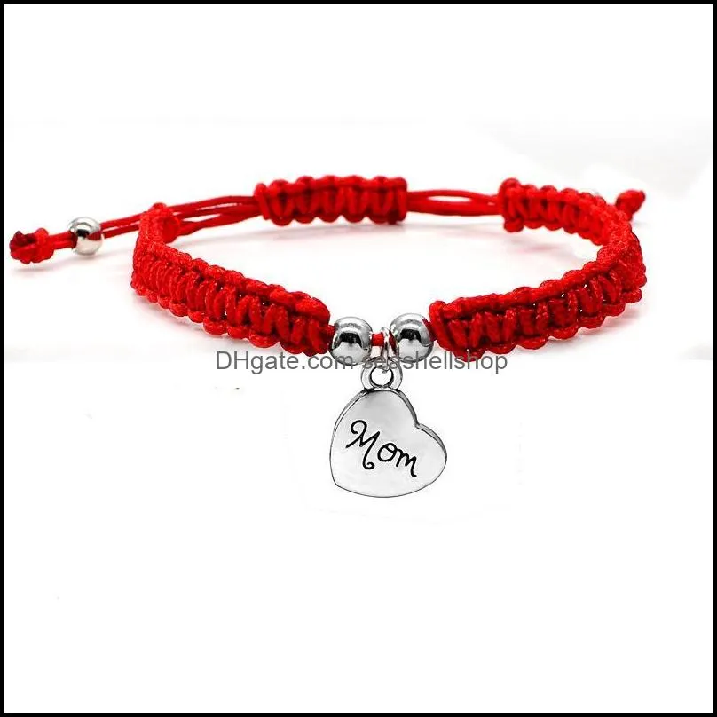 pretty lucky bracelet i love you mom red thread beautiful bracelets jewelry for mum mothers day gift family bless chic charm