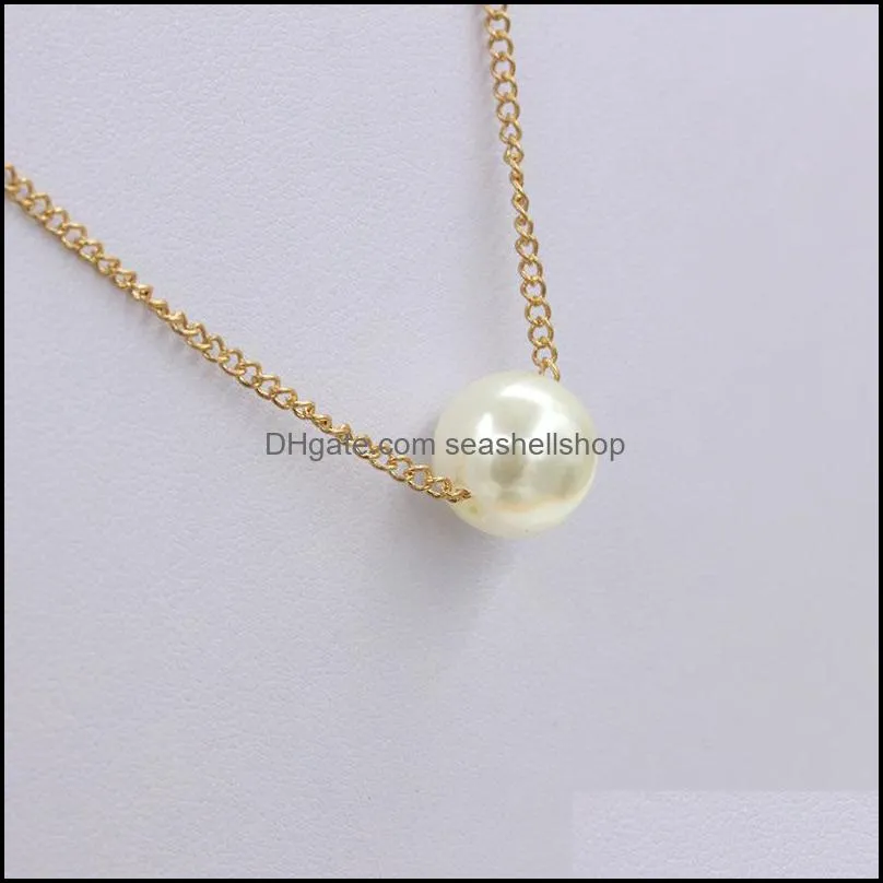 chain necklace wholesale brand pearl necklaces fashion beautifully vintage elegant charm simple generous simulated pearl pendants