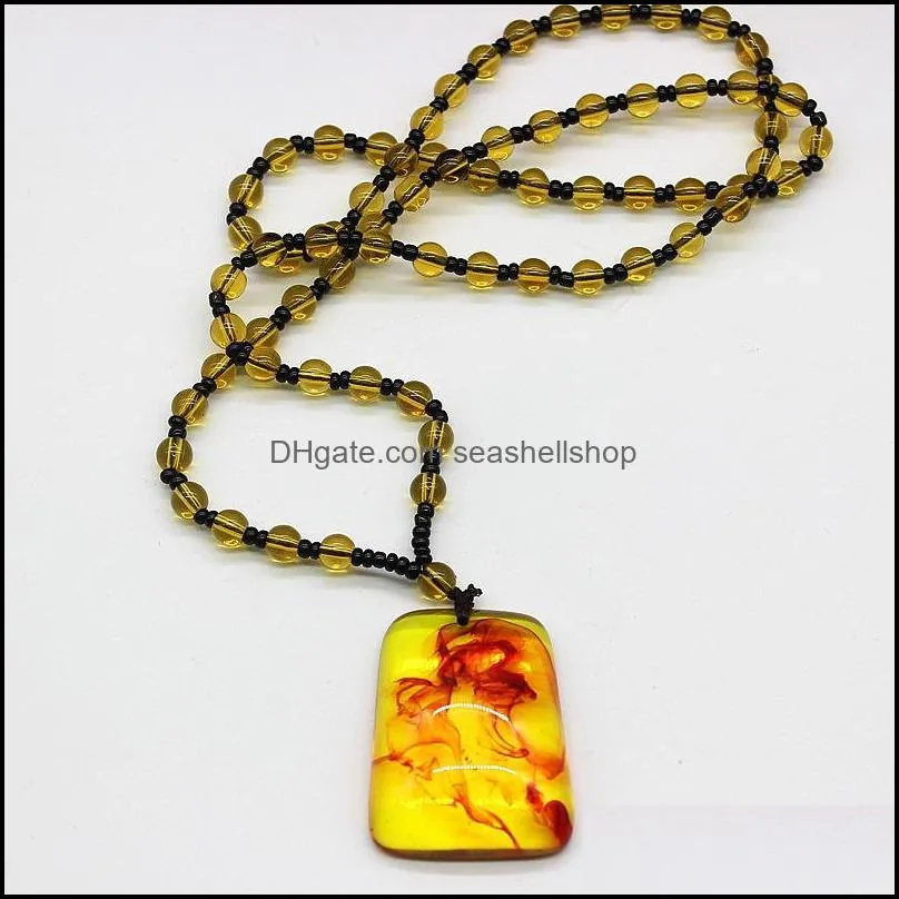 imitation amber stone inclusive amber baltic pendant necklace home decoration stone wedding reception gift