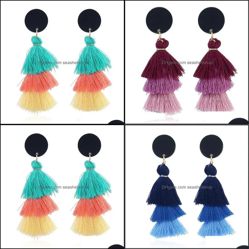 tassel earrings for women fashion tiny drop earring female jewellery gift bohemian statement earrings