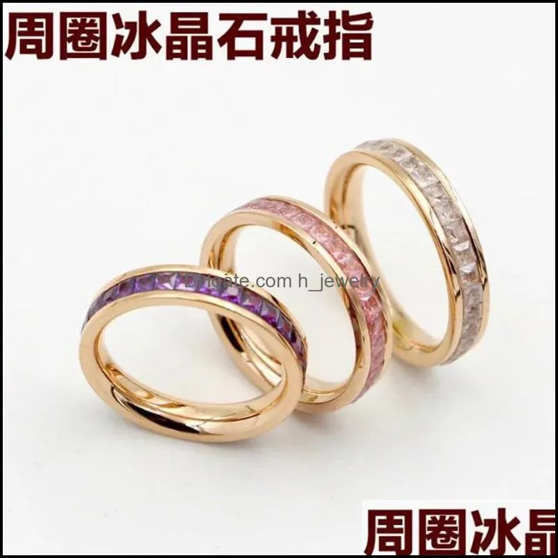 jewelry full diamond ring zircon pulseras vintage 18k gold ring plated bangle for men stainless steel cuff speedometer wholesale 33525