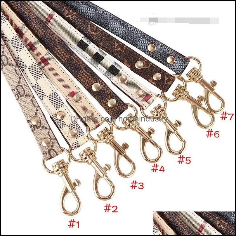 no pull dog harness designer dogs collar leashes set classic plaid leather pet leash for small medium dogs cat chihuahua bulldog poodle 6 color