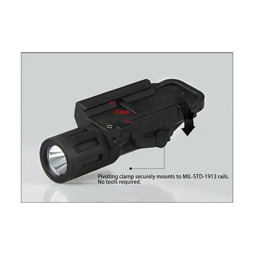 trijicon outdoor white led multifunction mounted light for hunting shooting paintball accessory bk de cl150072