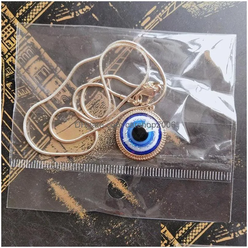 turkish symbol evil blue eyes pendant necklace resin bead pendant necklace women nazar turkey arabic islamic lucky charm gift