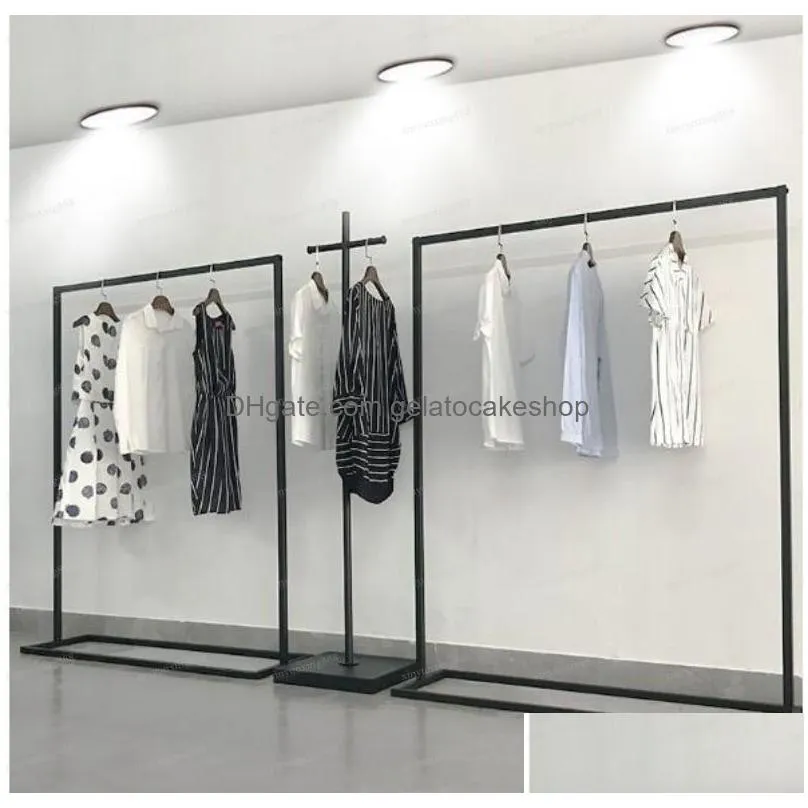 commercial furniture womens apparel shop show rack clothes racks landing in zhongdao window is hanging