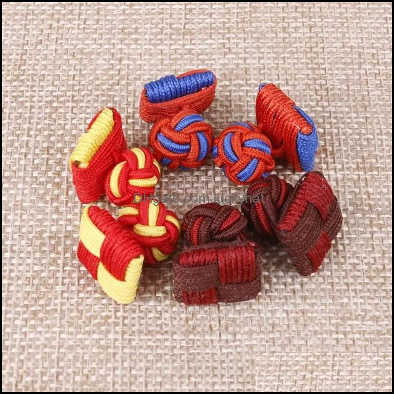 weave thread buckle clasps shirt chinese knot colorful diy button mini delicate men women gift 5fk q2