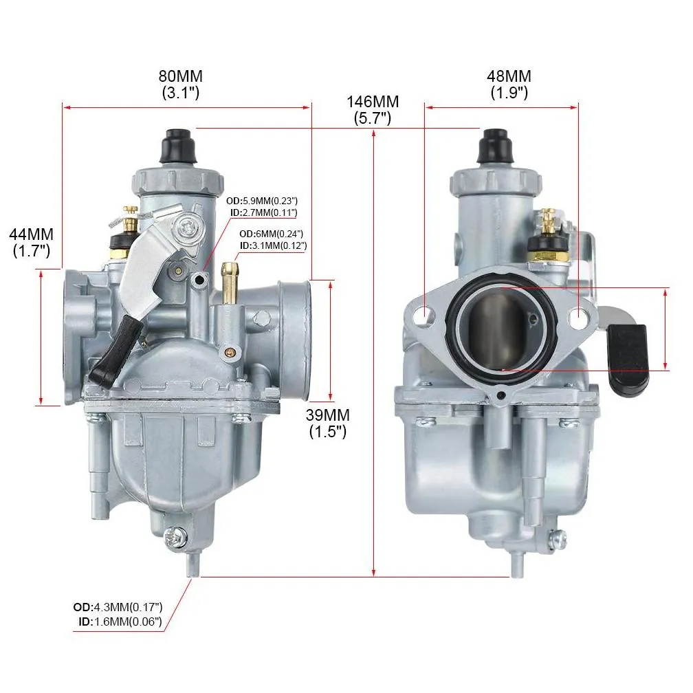  mikuni carburetor vm22 26mm 110cc 125cc pit dirt bike atv quad pz26 performance carburetor part cbr02