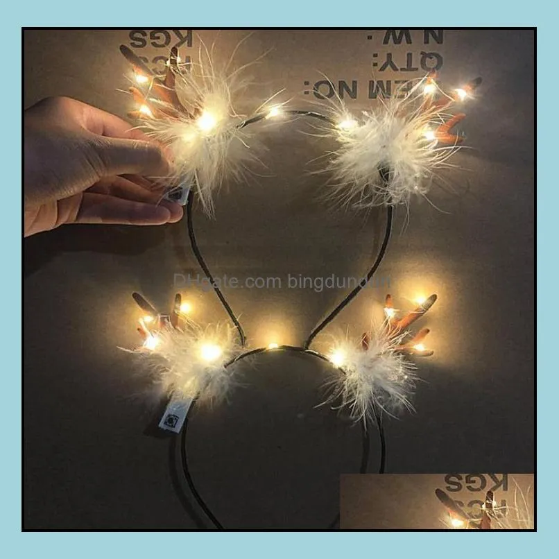 christmas luminous antlers headband concertluminous headwearscenic night market tourist scenic spot rrd11367