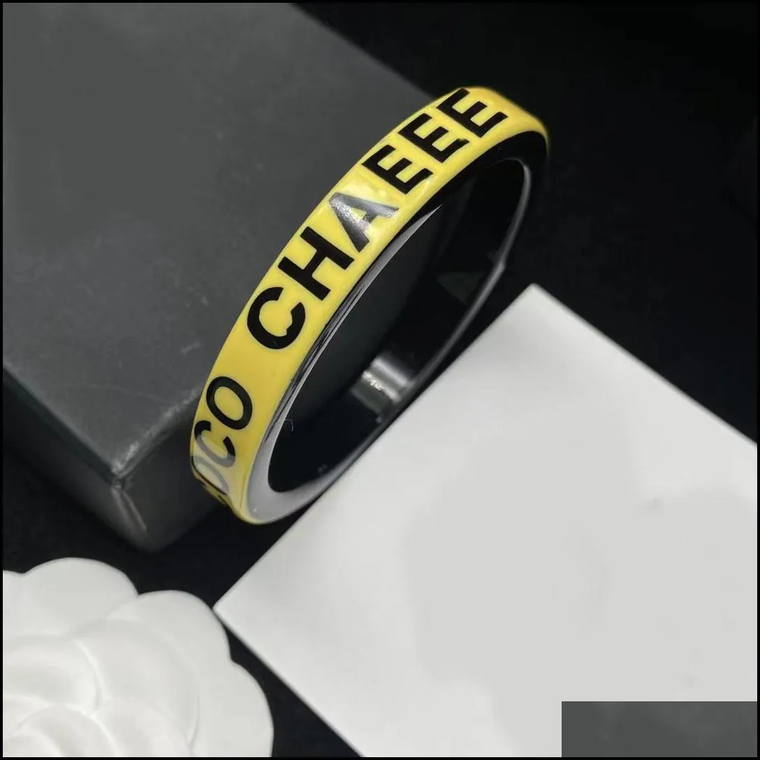 fashion bangle ladies acrylic resin designer bracelets party birthday gifts jewelry with box