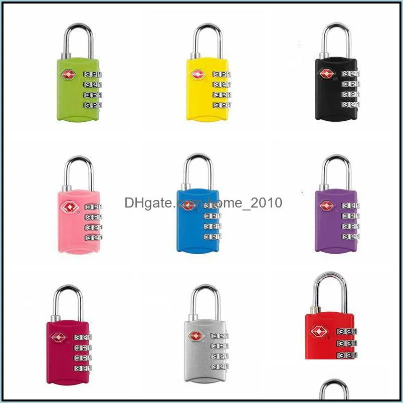 customs locks 4 digit code combination lock resettable travel luggage padlock suitcase high security locks ysy43q