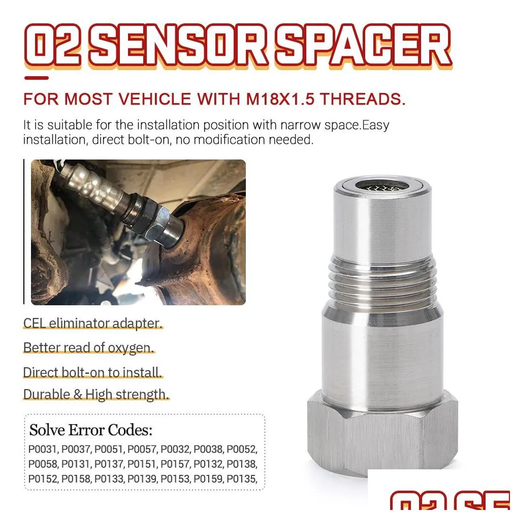  top quality car cel ses fix check engine light eliminator adapter oxygen o2 sensor m18x1.5 for off road ose04