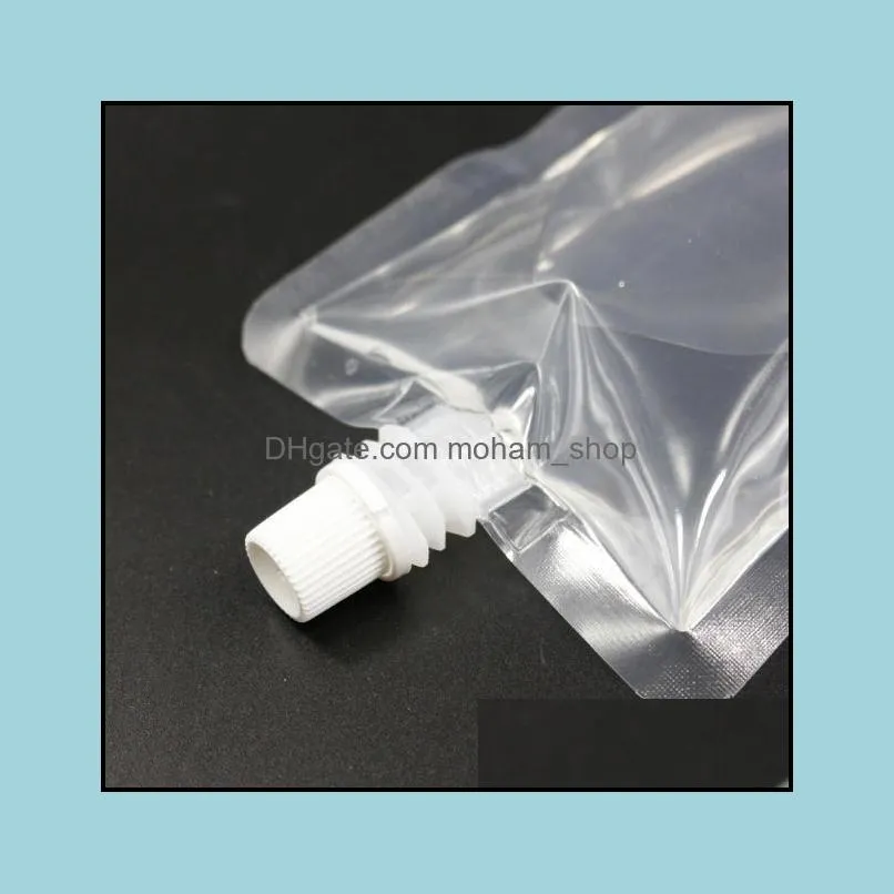 250ml standup plastic drink packaging bag spout pouch for juice milk coffee beverage liquid packing bag drink pouch sn246