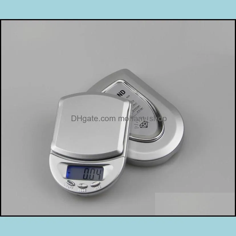 40pcs/lot jewelry balance mini 500/0.1g 500g pocket digital weight weigh balance scale sn921