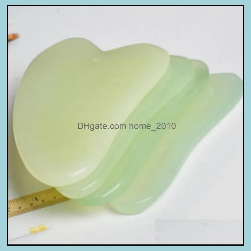 natural xiuyan stone green jade guasha gua sha board party favor massager for scrapping therapy jades roller wll901