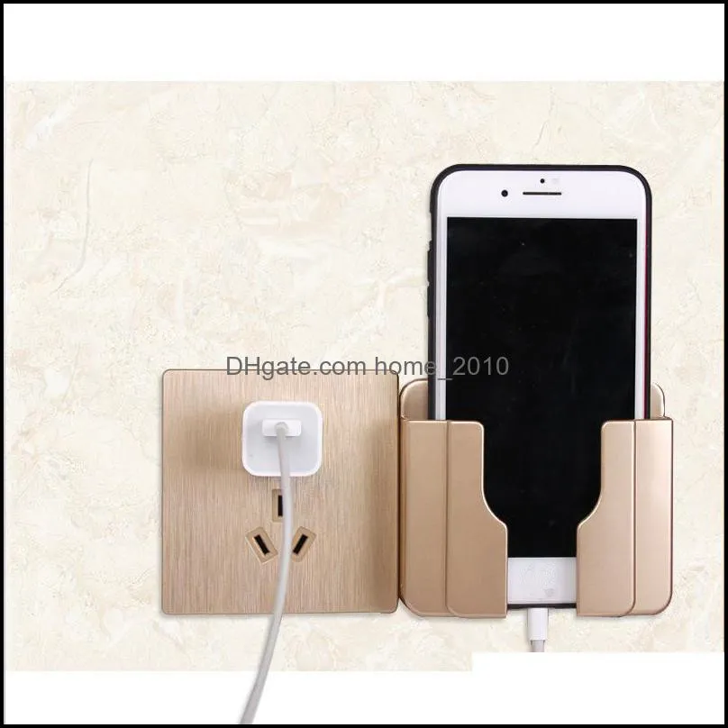 multifunctional wall mounted holder mobile phone charge holder smartphone cell phone charging bracket holder stable