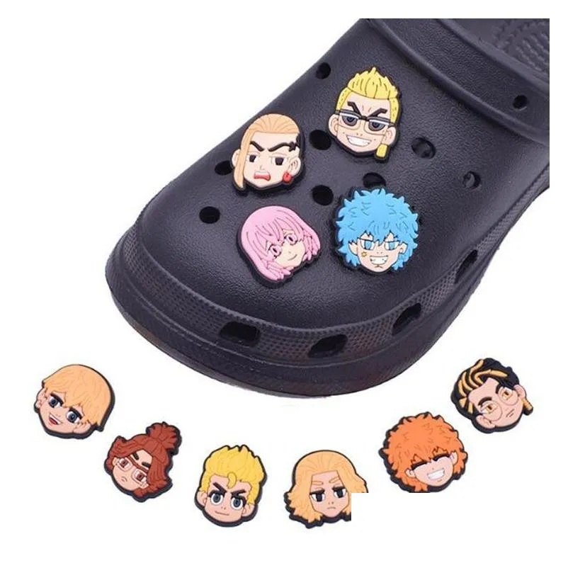 colorfuls cute anime series garden shoe charms decoration accessories clog charms bracelet wristband button buckle gift