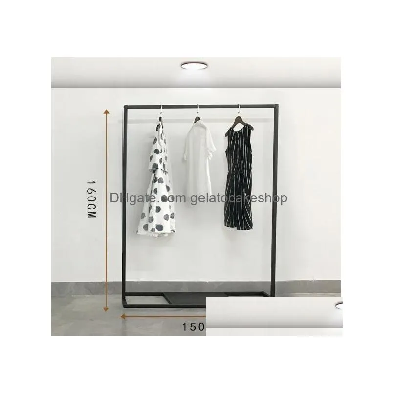 commercial furniture womens apparel shop show rack clothes racks landing in zhongdao window is hanging