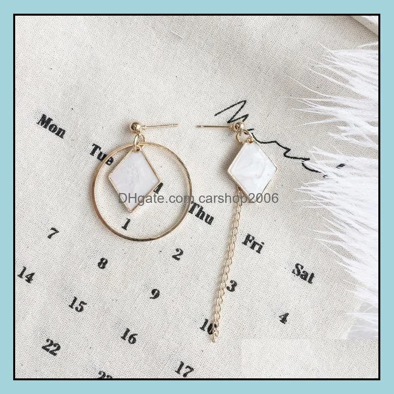 korean long statement geometric circle tassel dangle drop earrings for women earring fashion jewelry oorbellen brincos