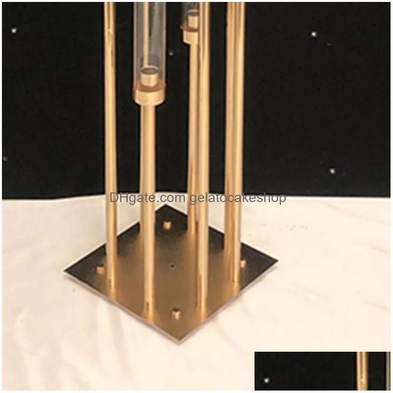 metal candlesticks flower vases candle holders wedding table centerpieces candelabra pillar stands party decor road lead