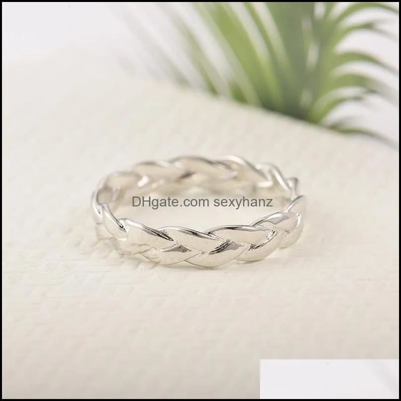 twist ring creative closed chain simple rings