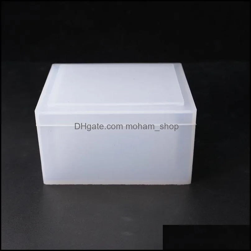 tissue boxes napkins svtransparent silicone mould dried flower resin decorative craft diy storage box mold epoxy molds for jewelry