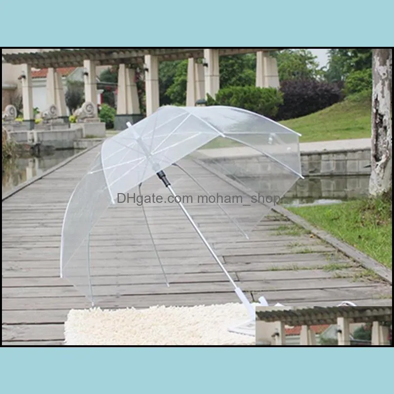 romantic clear bubble umbrella transparent dome umbrella cherry blossom wedding decoration umbrellas waterproof for rain and wind