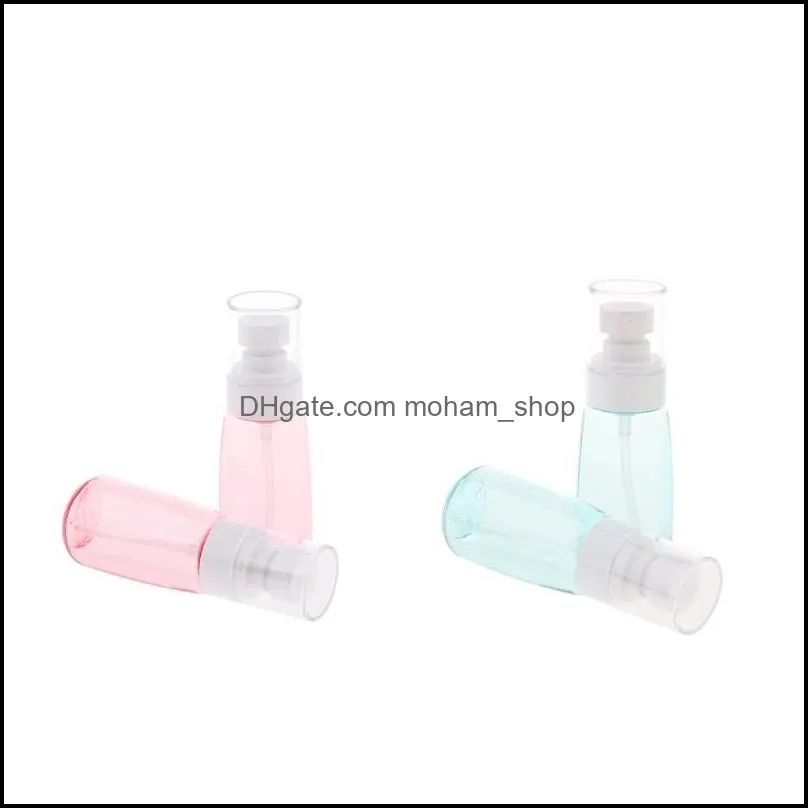 pack of 4pcs 60ml empty essential oil bottle refillable travel cream liquid perfume vials pink blue storage bottles jars