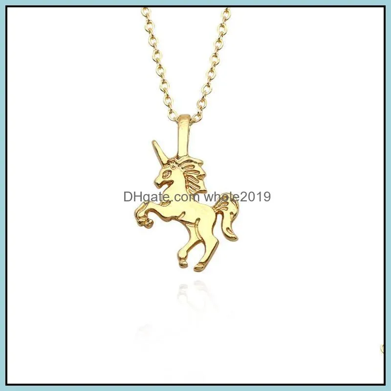 necklaces fashion women exquisite pendant necklace plating chain choker christmas jewelry lovely gift horse necklace