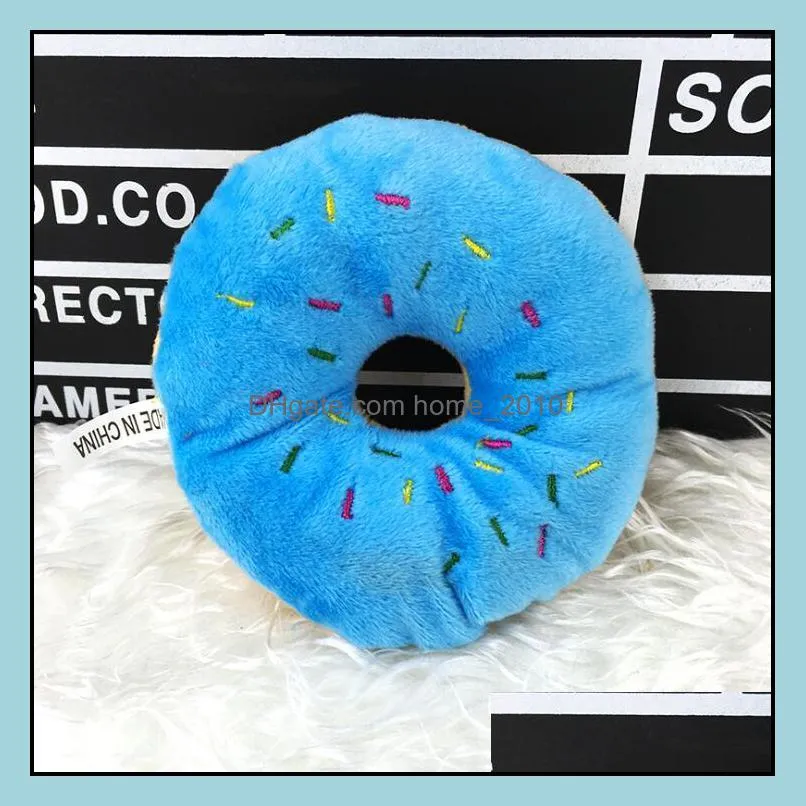 cat dog sound toy sightly lovely chew donut play toys puppy cat training toy chew donut dog pet supplies 10x3cm lxl714q