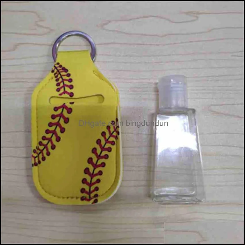 98 styles neoprene hand sanitizer bottle holder 30ml lipstick holders lip cover handbag keychain pouch chapstick holder party favor