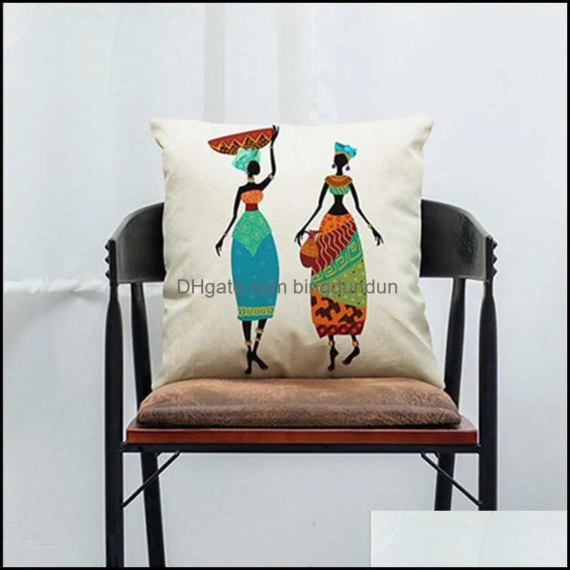 cotton linen 45x45cm singleside printing car pillowcase office home sofa pillowcase chinese nationality styles pillow covers