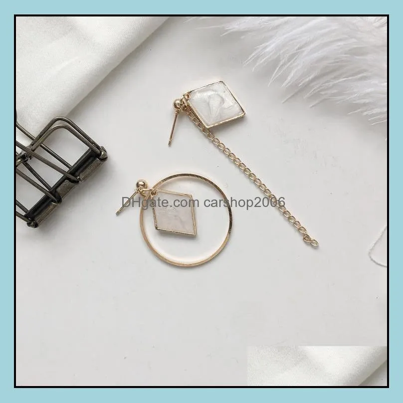 korean long statement geometric circle tassel dangle drop earrings for women earring fashion jewelry oorbellen brincos