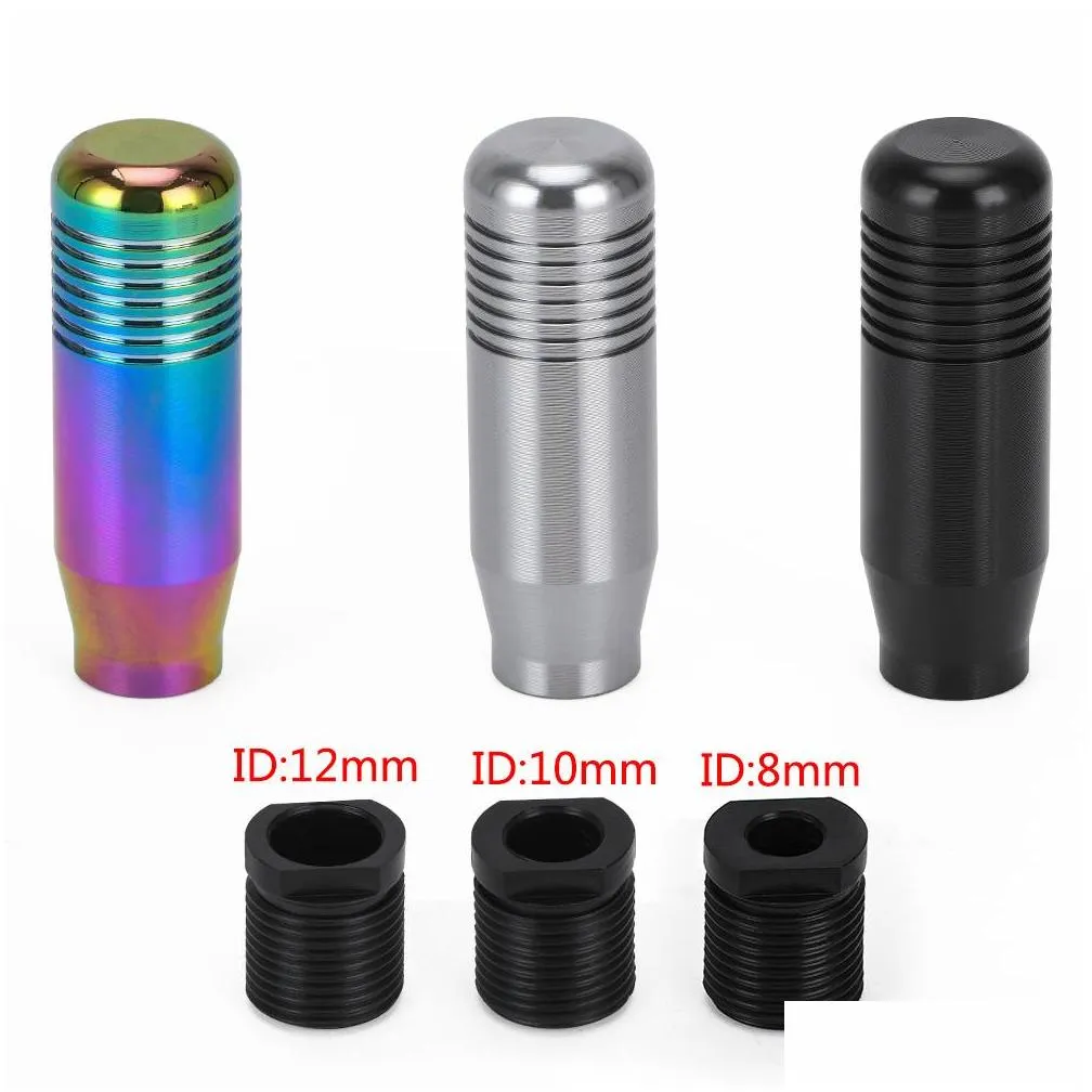  racing shift knob gear knobs for honda acura m10x1.5 black neo chrome titanium gsk05