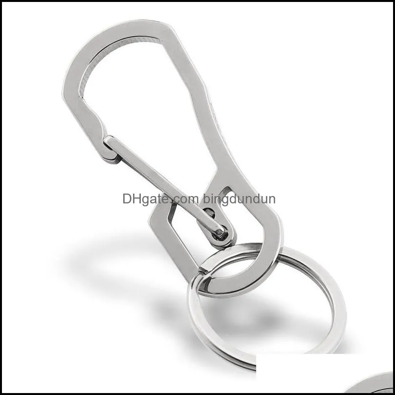 heavy duty keychain stainless steel black gold carabiner car for men women fashion jewelry will and sandy paf12267