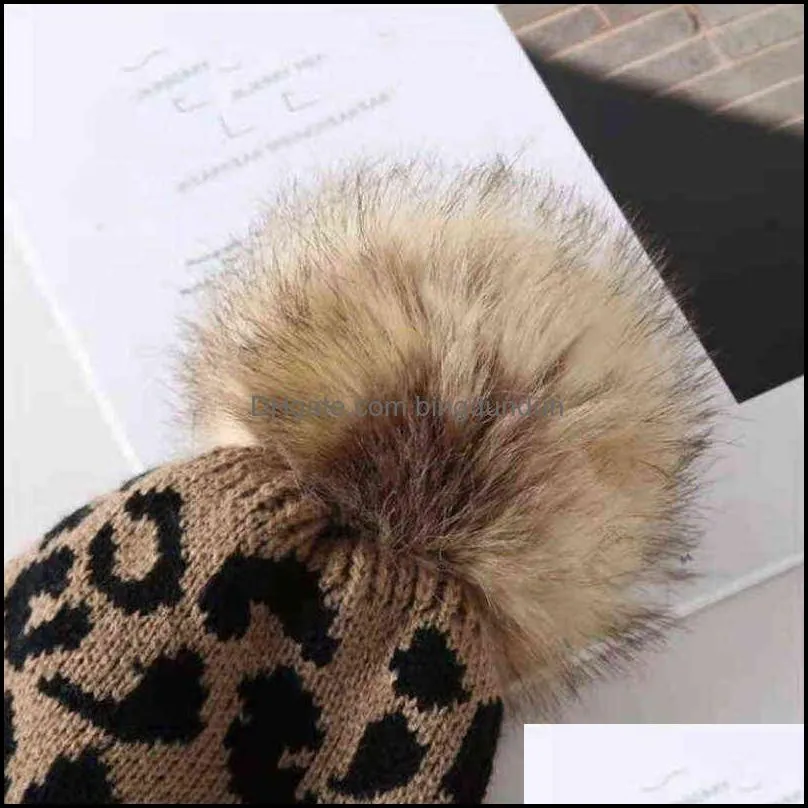 single ball wool hat men women knit pure color hemp flower keep warm autumn winter adult european american style leopard curl modern vtm