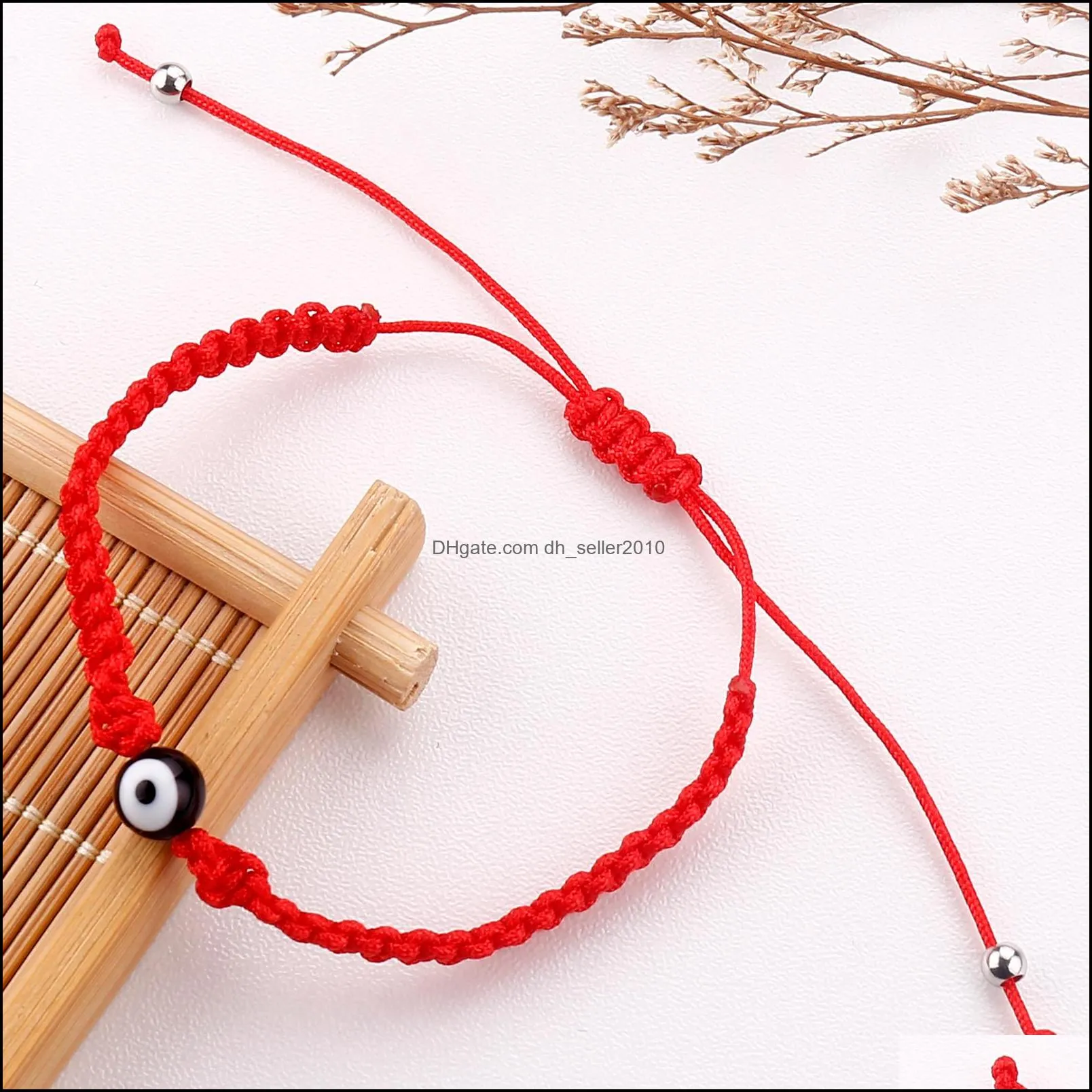 lucky eye turkish evil blue eye chain bracelets for women men handmade braided rope red bracelet female