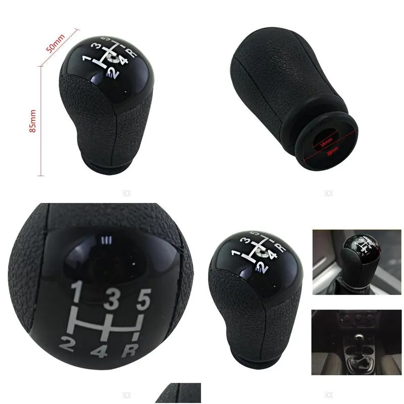  racing black 5speed gear shift knob for ford/focus/mondeo/transit/galaxy/fiesta 20052010 gsk95