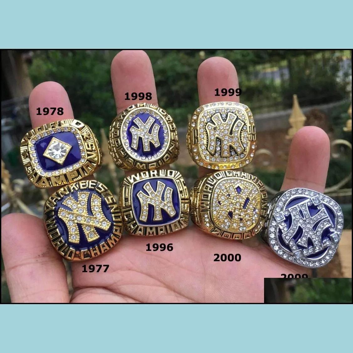 1978 yankees baseball team championship ring souvenir men fan gift 2019 2020 whole drop 2780