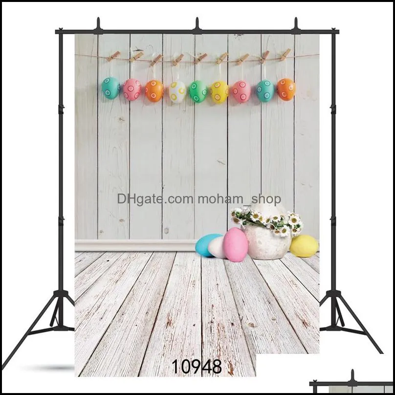 easter backdrop background colorful eggs wall vinyl p ography wooden panel floor home decor wallpapers festival p o portrait for